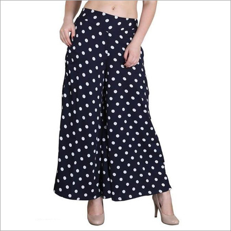 Ladies Dotted Print Palazzo